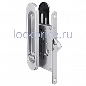 Картинка Защелка Punto (Пунто) с ручками для раздвижных дверей Soft LINE SL-011 CP